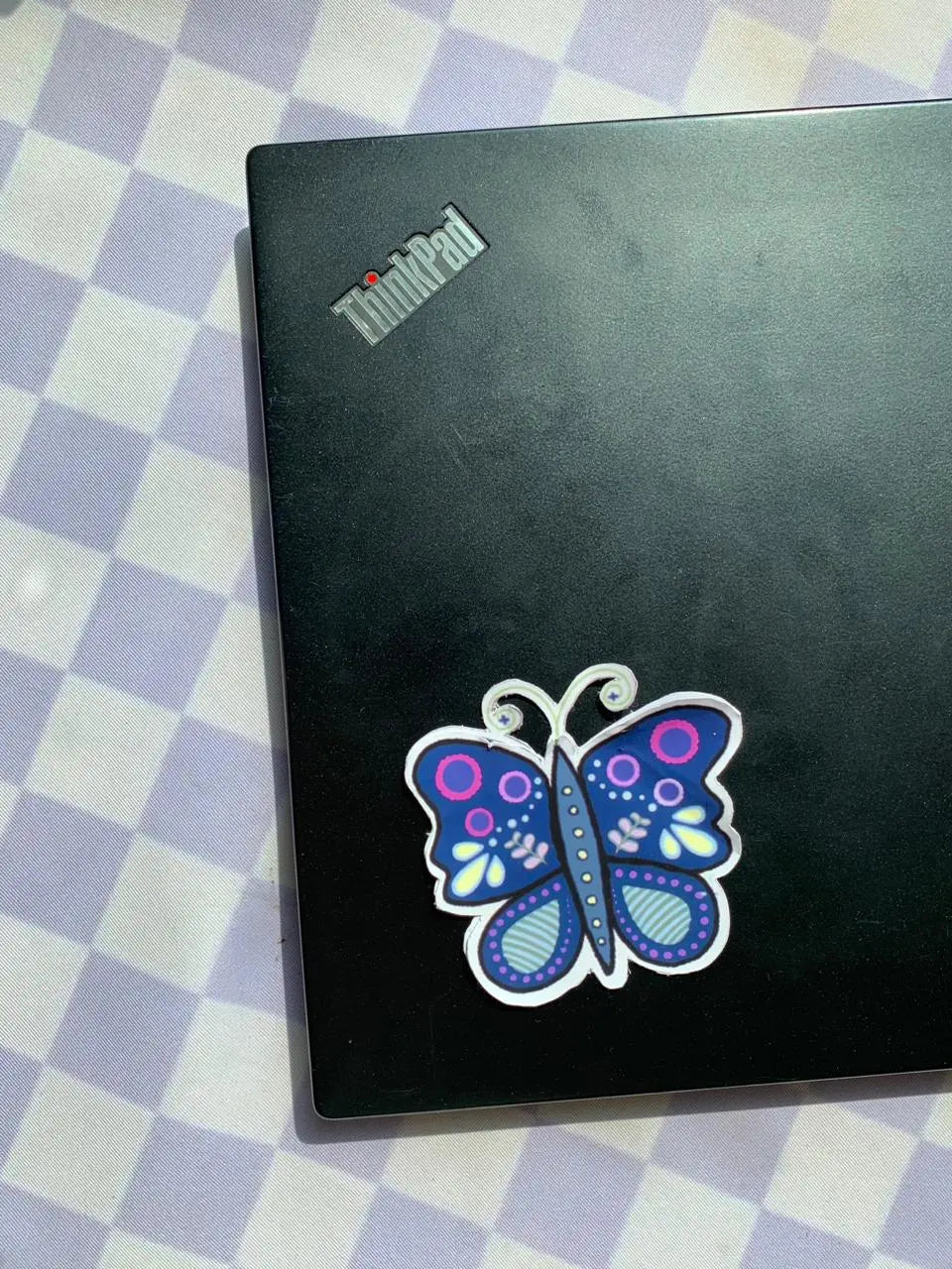 Lavendar Butterfly - Waterproof Vinyl Sticker