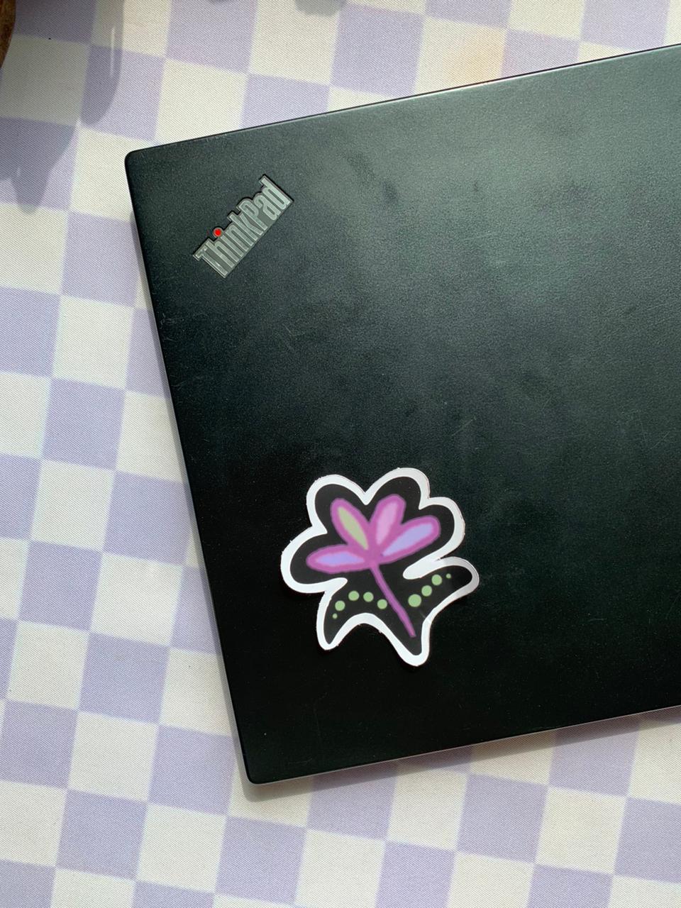 Lavendar Butterfly - Waterproof Vinyl Sticker