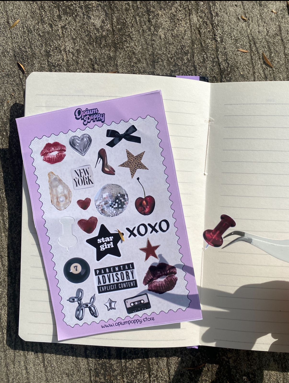 Pre-Cut Journal Sticker Sheets - Alphabet & Decorative Elements for Journaling & Scrapbooking